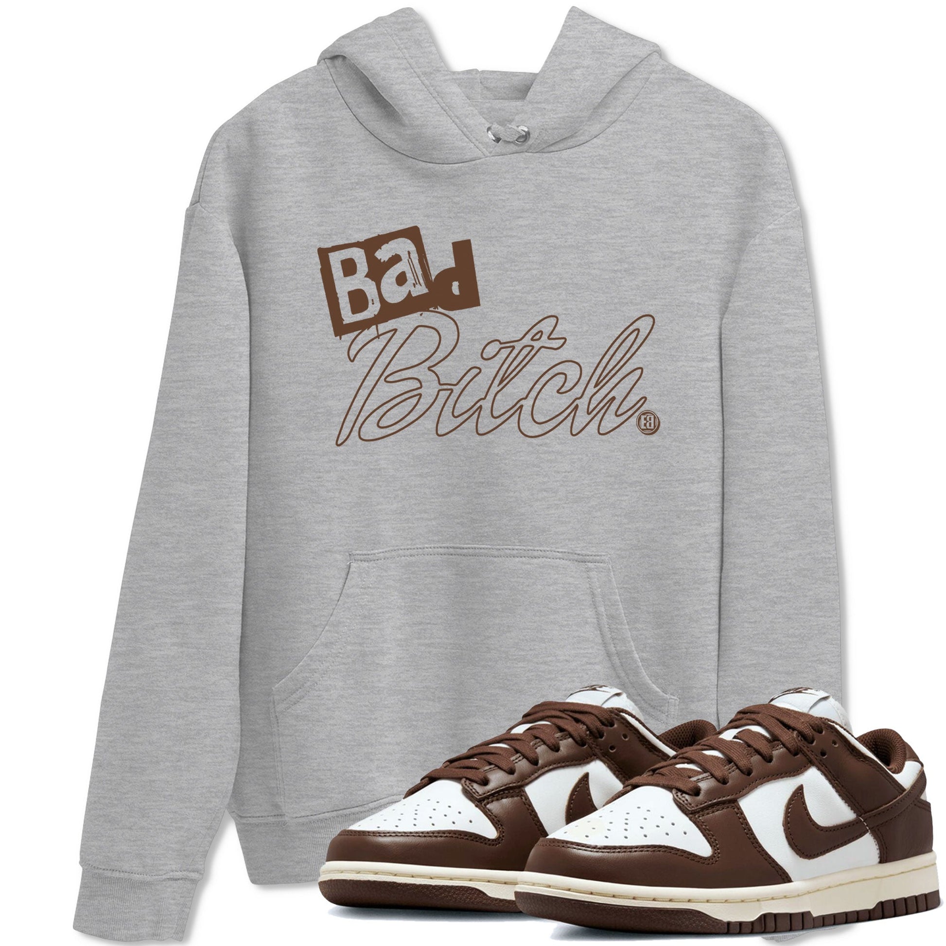 Dunk Low WMNS Cacao Wow sneaker shirt to match jordans Bad Bitch sneaker tees Dunk Cacao Wow SNRT Sneaker Tees Crew Neck Unisex Cotton Sneaker T-Shirt Heather Grey 1 T-Shirt