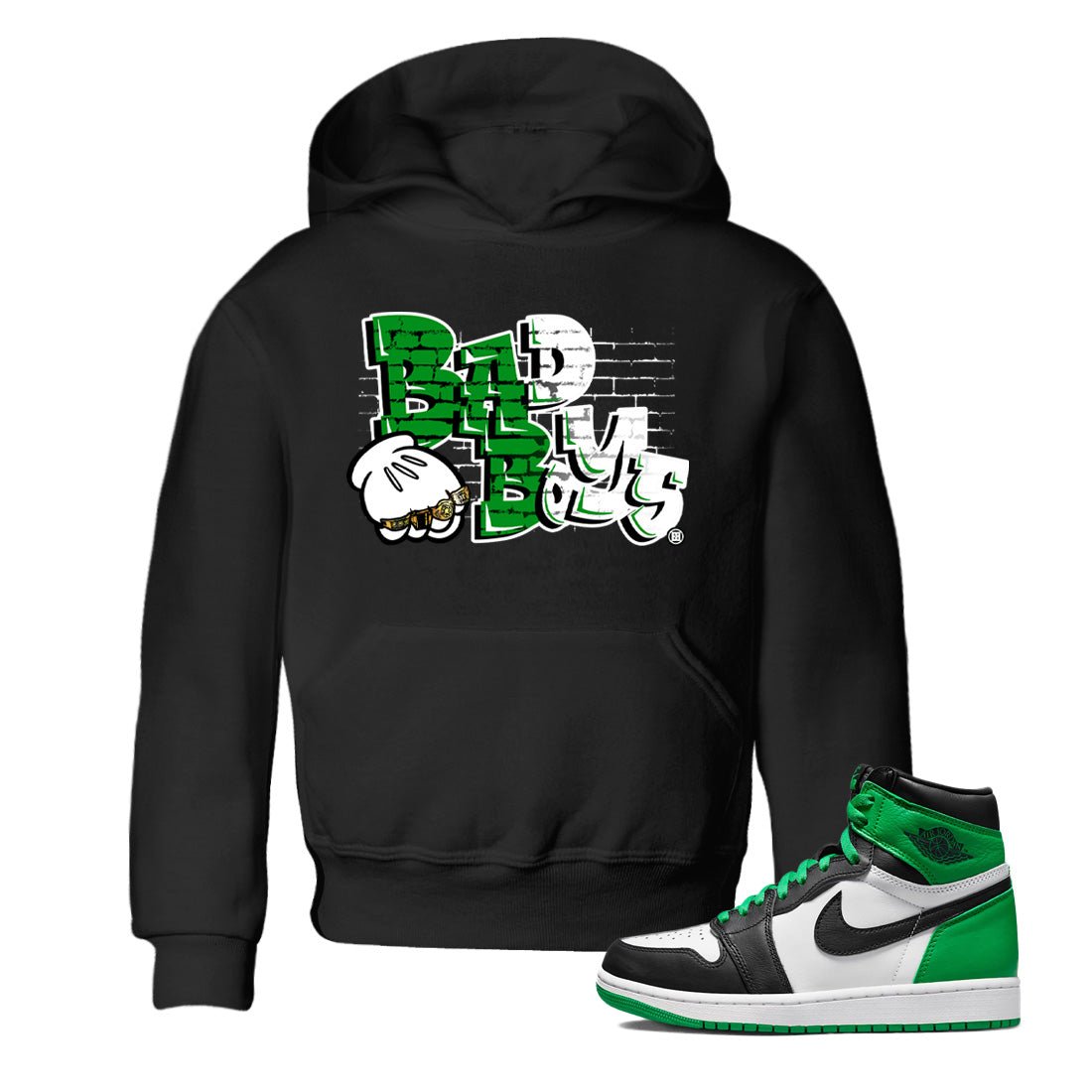 Air Jordan 1 Celtics Sneaker Match Tees Bad Boys Sneaker Tees Air Jordan 1 Retro Celtics Sneaker Release Tees Kids Shirts Black 1
