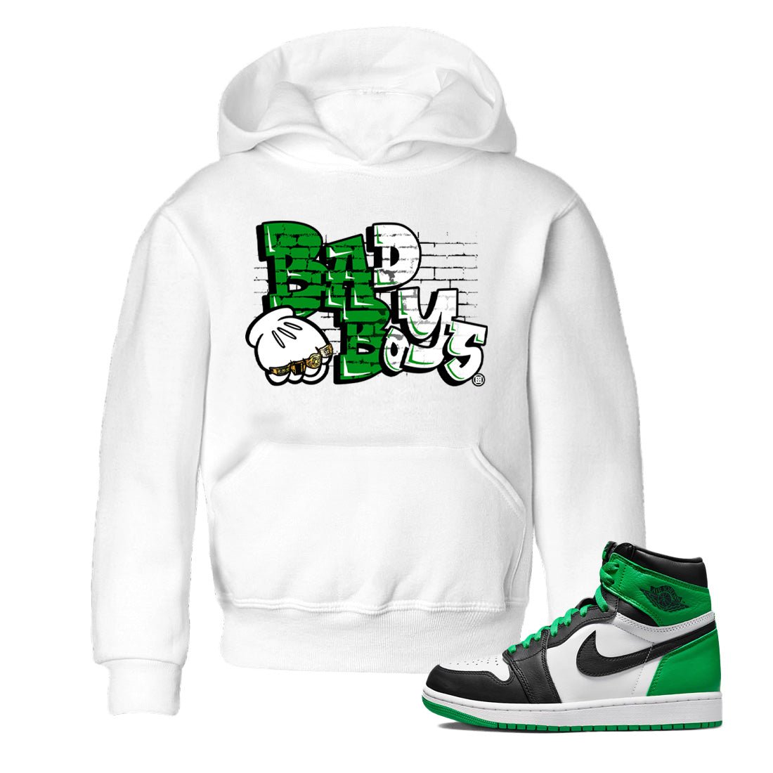 Air Jordan 1 Celtics Sneaker Match Tees Bad Boys Sneaker Tees Air Jordan 1 Retro Celtics Sneaker Release Tees Kids Shirts White 1