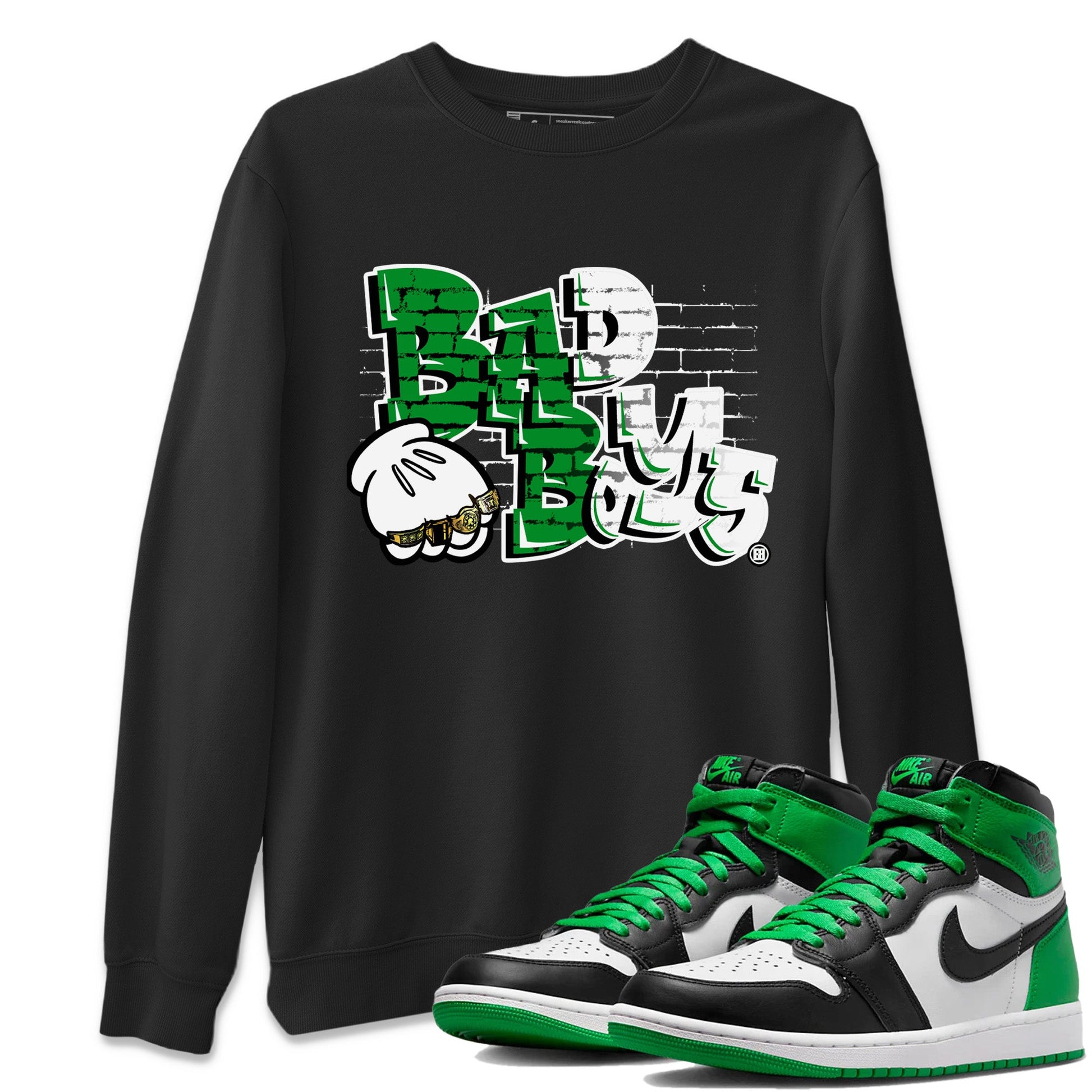 Air Jordan 1 Celtics Sneaker Match Tees Bad Boys Sneaker Tees Air Jordan 1 Retro Celtics Sneaker Release Tees Unisex Shirts Black 1