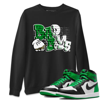 Air Jordan 1 Celtics Sneaker Match Tees Bad Boys Sneaker Tees Air Jordan 1 Retro Celtics Sneaker Release Tees Unisex Shirts Black 1