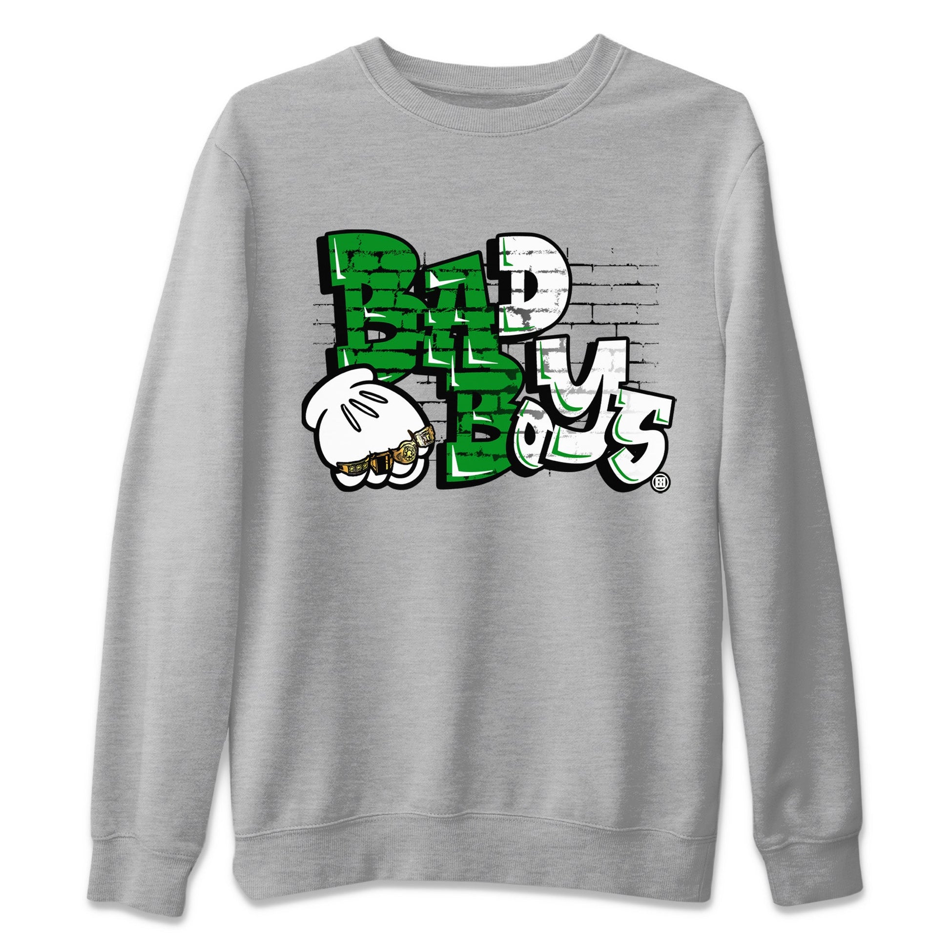 Air Jordan 1 Celtics Sneaker Match Tees Bad Boys Sneaker Tees Air Jordan 1 Retro Celtics Sneaker Release Tees Unisex Shirts Heather Grey 2