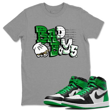 Air Jordan 1 Celtics Sneaker Match Tees Bad Boys Sneaker Tees Air Jordan 1 Retro Celtics Sneaker Release Tees Unisex Shirts Heather Grey 1