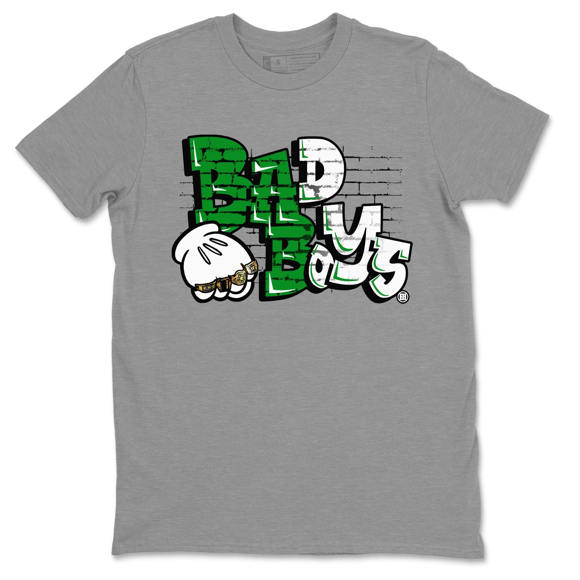 Air Jordan 1 Celtics Sneaker Match Tees Bad Boys Sneaker Tees Air Jordan 1 Retro Celtics Sneaker Release Tees Unisex Shirts Heather Grey 2