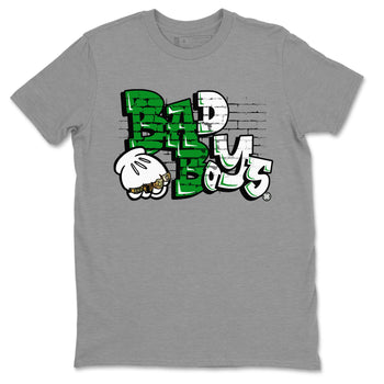 Air Jordan 1 Celtics Sneaker Match Tees Bad Boys Sneaker Tees Air Jordan 1 Retro Celtics Sneaker Release Tees Unisex Shirts Heather Grey 2