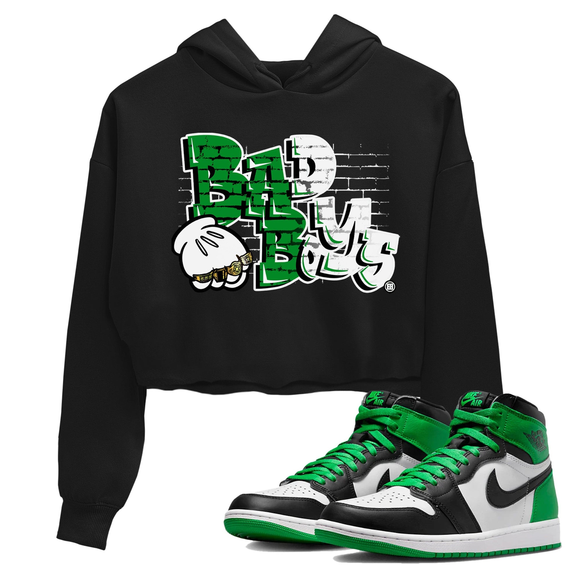 Air Jordan 1 Celtics Sneaker Match Tees Bad Boys Sneaker Tees Air Jordan 1 Retro Celtics Sneaker Release Tees Women's Shirts Black 1