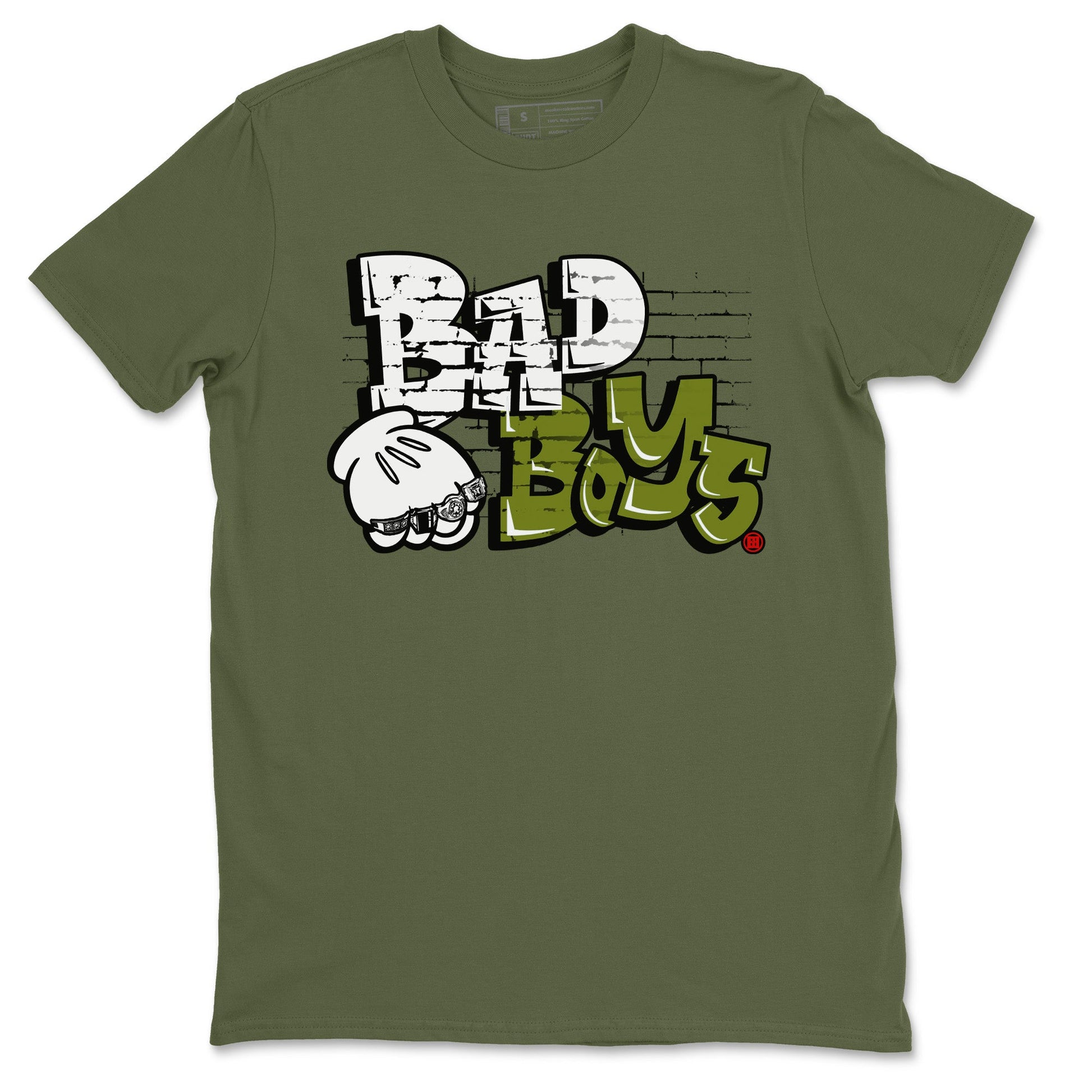 Air Jordan 1 Travis Scott Olive Sneaker Match Tees Bad Boys Sneaker Tees Air Jordan 1 Low x Travis Scott x Olive Sneaker Release Tees Unisex Shirts Military Green 2