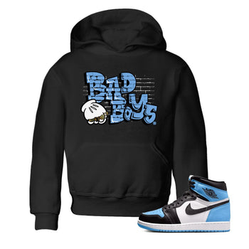 Air Jordan 1 Retro High OG UNC Toe Shirt to match Jordans Bad Boys Sneaker Tees Air Jordan 1 High OG UNC Toe SNRT Sneaker Release Tees Kids and Baby Tees Black 1