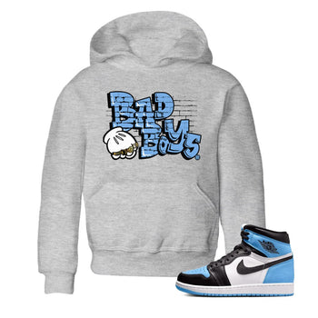 Air Jordan 1 Retro High OG UNC Toe Shirt to match Jordans Bad Boys Sneaker Tees Air Jordan 1 High OG UNC Toe SNRT Sneaker Release Tees Kids and Baby Tees Heather Grey 1