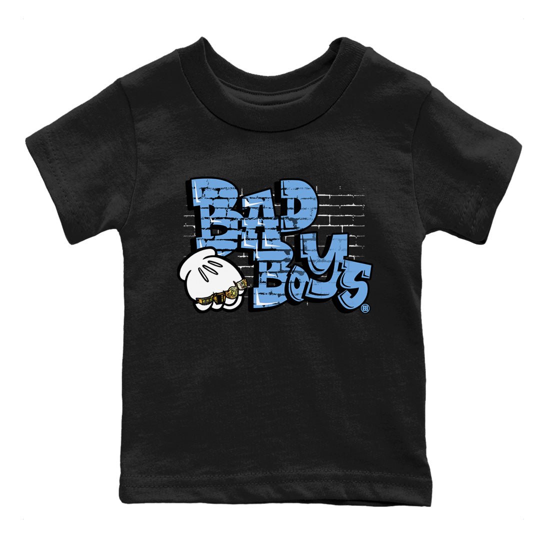 Air Jordan 1 Retro High OG UNC Toe Shirt to match Jordans Bad Boys Sneaker Tees Air Jordan 1 High OG UNC Toe SNRT Sneaker Release Tees Kids and Baby Tees Black 2