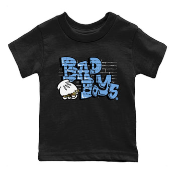 Air Jordan 1 Retro High OG UNC Toe Shirt to match Jordans Bad Boys Sneaker Tees Air Jordan 1 High OG UNC Toe SNRT Sneaker Release Tees Kids and Baby Tees Black 2