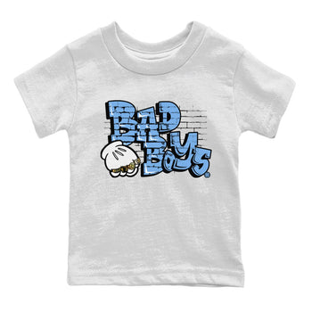 Air Jordan 1 Retro High OG UNC Toe Shirt to match Jordans Bad Boys Sneaker Tees Air Jordan 1 High OG UNC Toe SNRT Sneaker Release Tees Kids and Baby Tees White 2