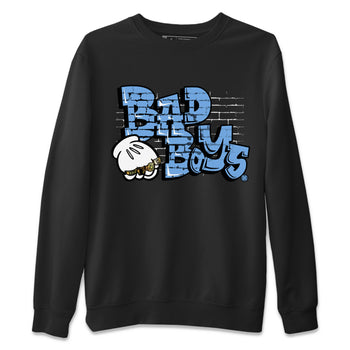 Air Jordan 1 Retro High OG UNC Toe Shirt to match Jordans Bad Boys Sneaker Tees Air Jordan 1 High OG UNC Toe SNRT Sneaker Release Tees Crew Neck T-Shirts Black 2