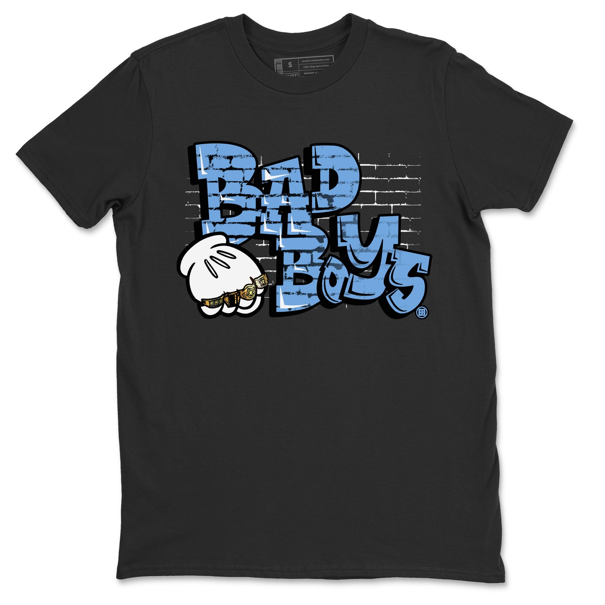 Air Jordan 1 Retro High OG UNC Toe Shirt to match Jordans Bad Boys Sneaker Tees Air Jordan 1 High OG UNC Toe SNRT Sneaker Release Tees Crew Neck T-Shirts Black 2