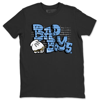 Air Jordan 1 Retro High OG UNC Toe Shirt to match Jordans Bad Boys Sneaker Tees Air Jordan 1 High OG UNC Toe SNRT Sneaker Release Tees Crew Neck T-Shirts Black 2