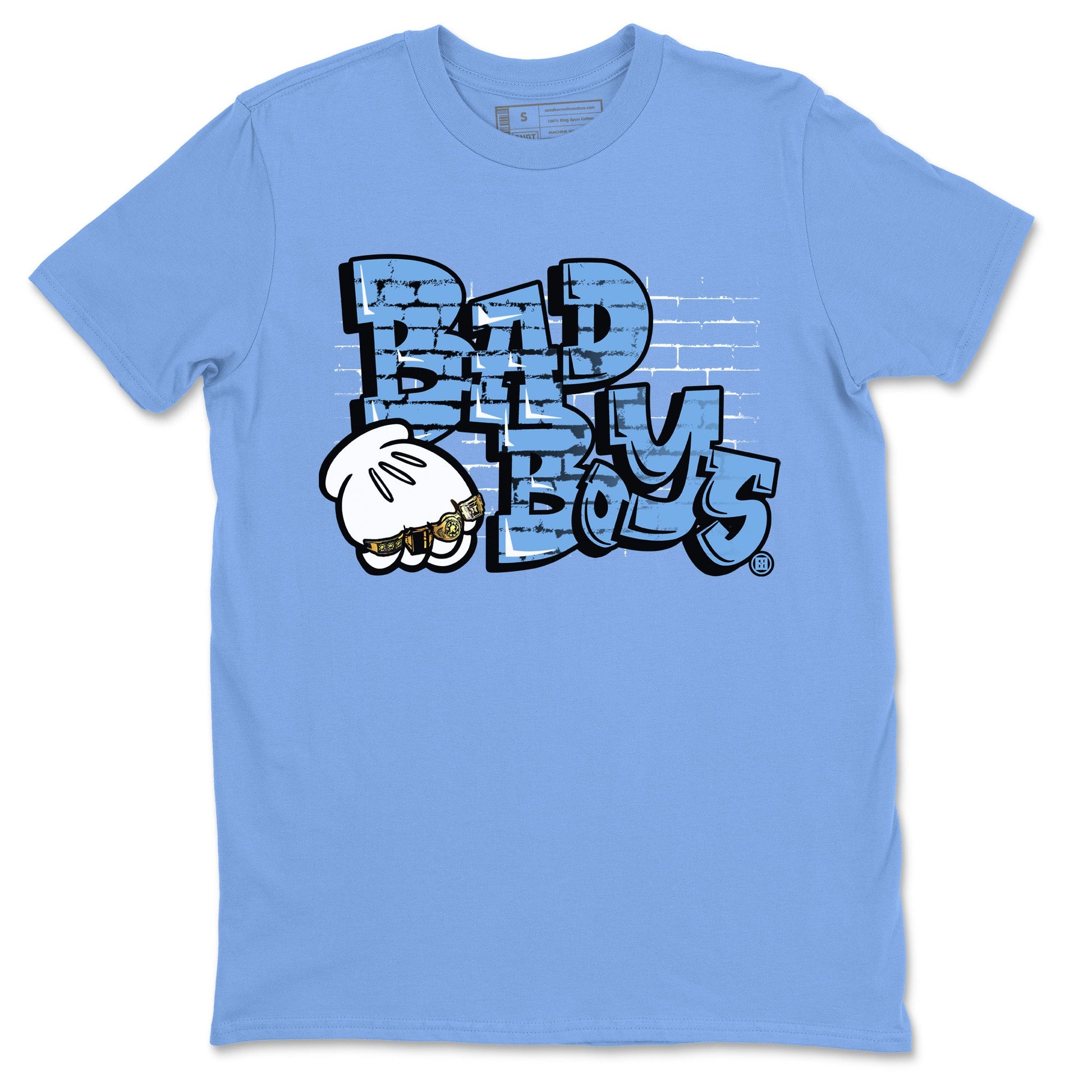 Air Jordan 1 Retro High OG UNC Toe Shirt to match Jordans Bad Boys Sneaker Tees Air Jordan 1 High OG UNC Toe SNRT Sneaker Release Tees Crew Neck T-Shirts Carolina Blue 2