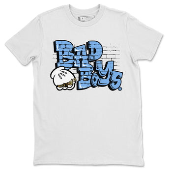 Air Jordan 1 Retro High OG UNC Toe Shirt to match Jordans Bad Boys Sneaker Tees Air Jordan 1 High OG UNC Toe SNRT Sneaker Release Tees Crew Neck T-Shirts White 2