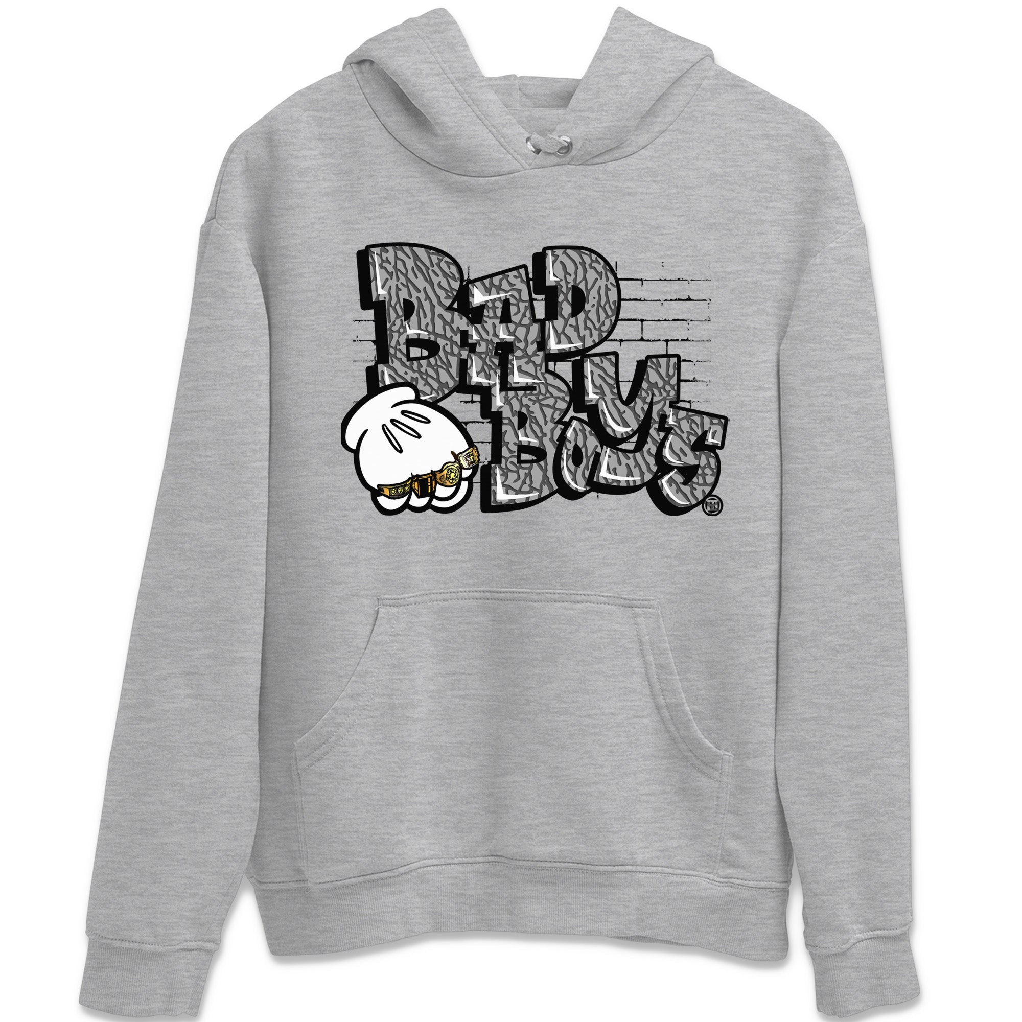 Air Jordan 1 White Cement Sneaker Match Tees Bad Boys Sneaker Tees Air Jordan 1 High OG White Cement Sneaker Release Tees Unisex Shirts Heather Grey 2