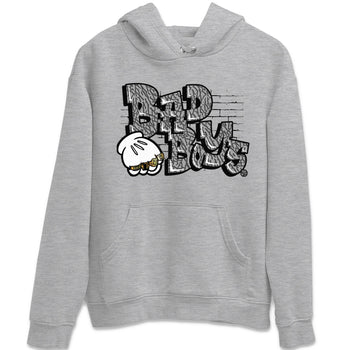 Air Jordan 1 White Cement Sneaker Match Tees Bad Boys Sneaker Tees Air Jordan 1 High OG White Cement Sneaker Release Tees Unisex Shirts Heather Grey 2