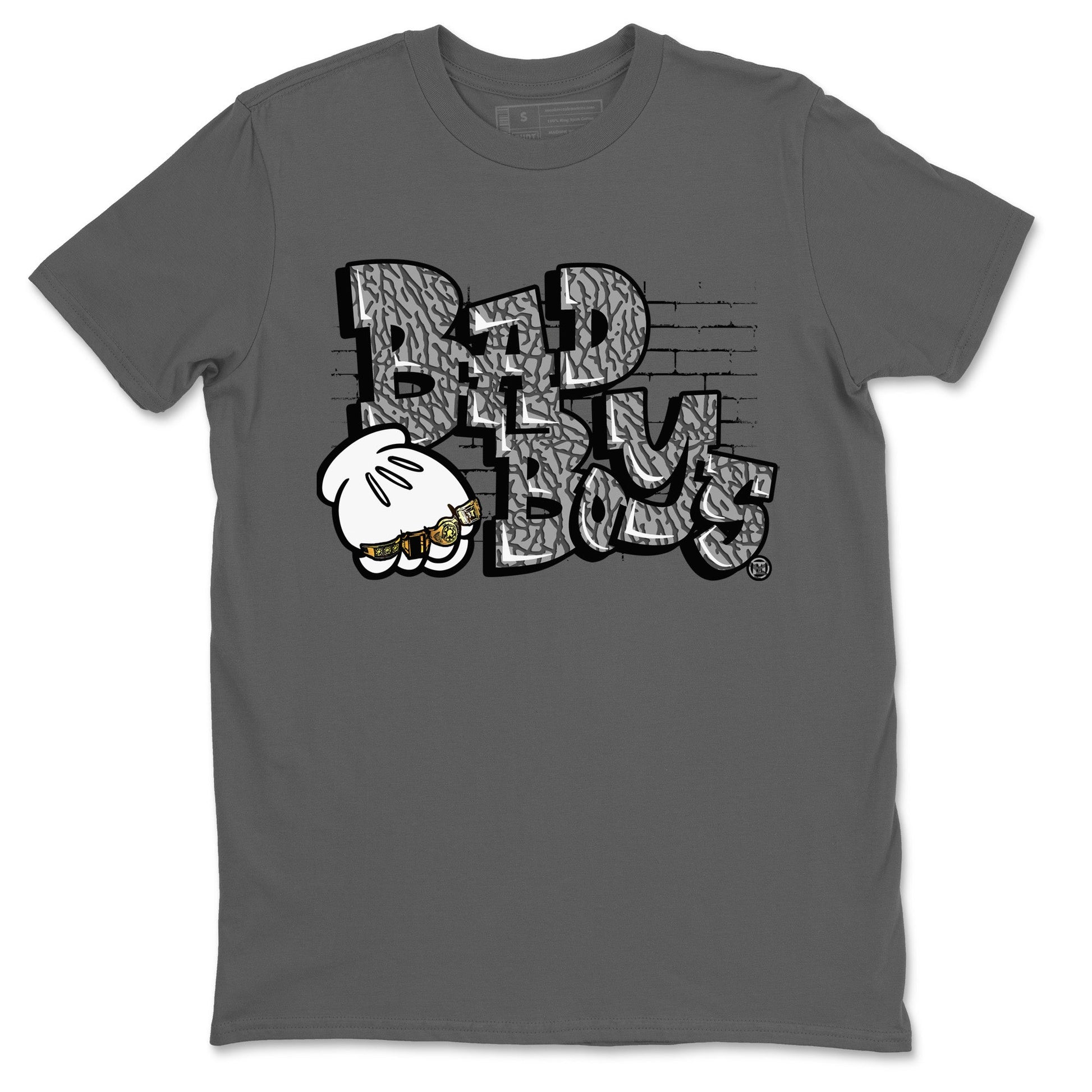 Air Jordan 1 White Cement Sneaker Match Tees Bad Boys Sneaker Tees Air Jordan 1 High OG White Cement Sneaker Release Tees Unisex Shirts Cool Grey 2