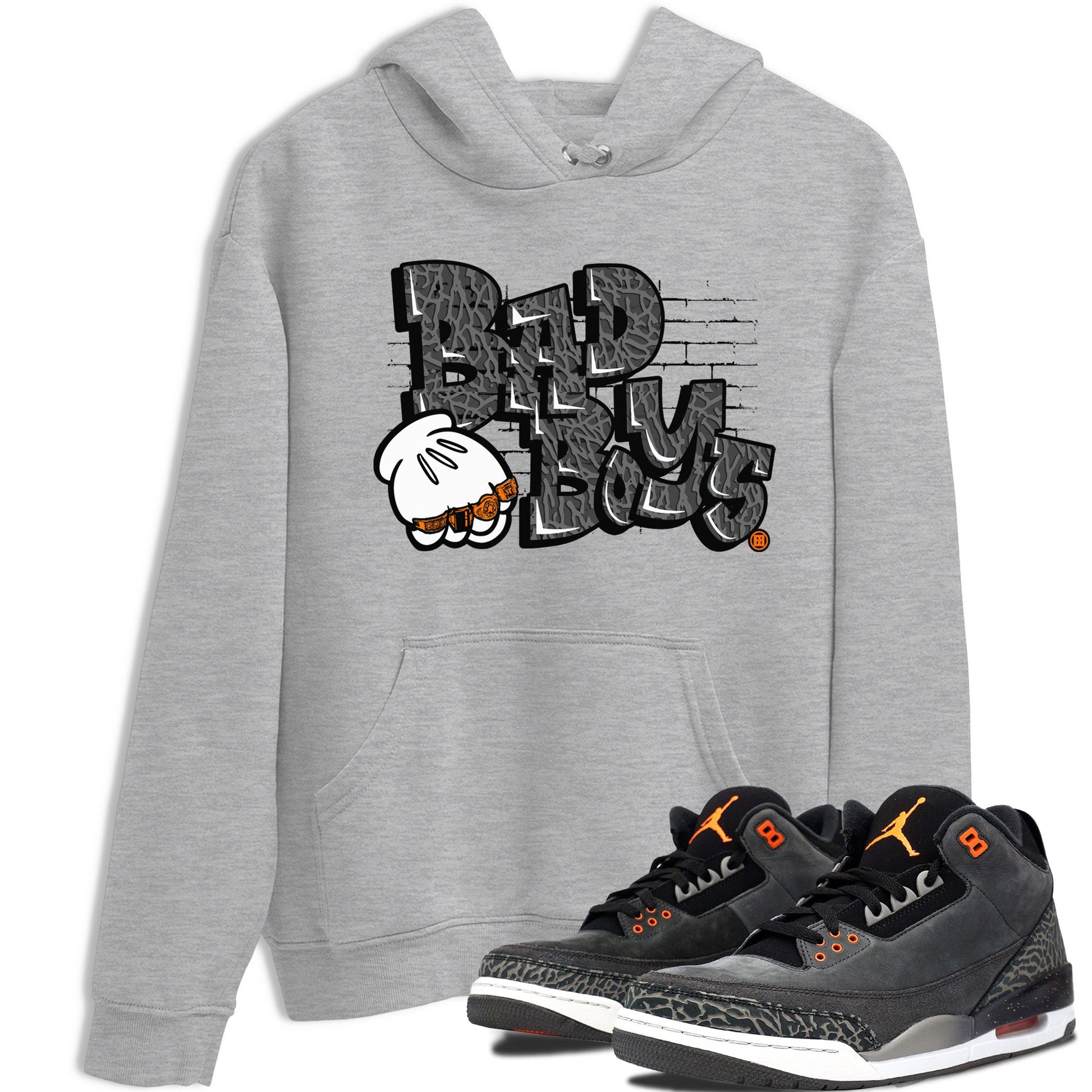 Jordan 3 Retro Fear AJ3 Grey shirt to match jordans Bad Boys sneaker tees Air Jordan 3 Fear SNRT Sneaker Release Tees Crew Neck Casual Unisex Heather Grey 1 T-Shirt