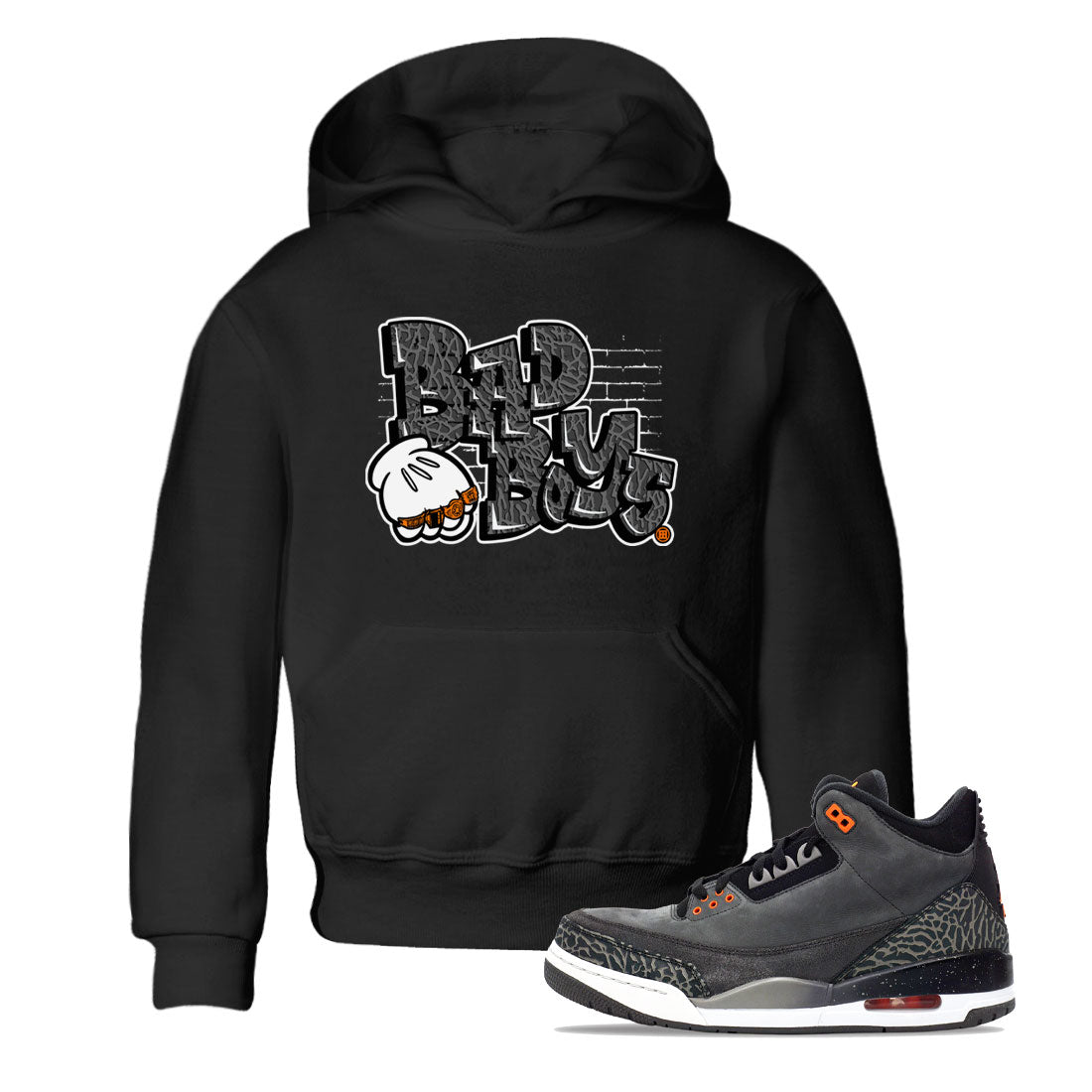 Jordan 3 Retro Fear AJ3 Grey shirt to match jordans Bad Boys sneaker tees Air Jordan 3 Fear SNRT Sneaker Release Tees Baby Toddler Black 1 T-Shirt
