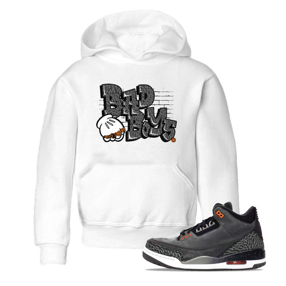 Jordan 3 Retro Fear AJ3 Grey shirt to match jordans Bad Boys sneaker tees Air Jordan 3 Fear SNRT Sneaker Release Tees Baby Toddler White 1 T-Shirt