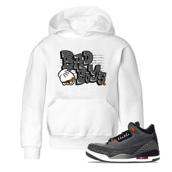 Jordan 3 Retro Fear AJ3 Grey shirt to match jordans Bad Boys sneaker tees Air Jordan 3 Fear SNRT Sneaker Release Tees Baby Toddler White 1 T-Shirt