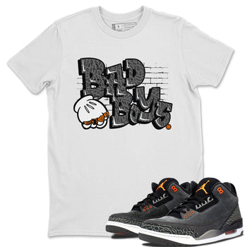 Jordan 3 Retro Fear AJ3 Grey shirt to match jordans Bad Boys sneaker tees Air Jordan 3 Fear SNRT Sneaker Release Tees Crew Neck Casual Unisex White 1 T-Shirt