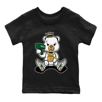Air Jordan 4 Pine Green Bad King Baby Bear Baby and Kids Sneaker Tees Nike SB Air Jordan 4 Pine Green Kids Sneaker Tees Washing and Care Tip