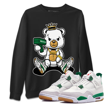 Air Jordan 4 Pine Green Bad King Baby Bear Crew Neck Sneaker Tees Nike SB Air Jordan 4 Pine Green Sneaker T-Shirts Washing and Care Tip