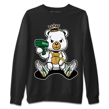 Air Jordan 4 Pine Green Sneaker Match Tees Bad King Baby Bear Sneaker Tees Nike SB Air Jordan 4 Pine Green Sneaker Release Tees Unisex Shirts Black 2