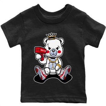 Jordan 11 Cherry Sneaker Match Tees Bad King Baby Bear Sneaker Tees Jordan 11 Cherry Sneaker Release Tees Kids Shirts