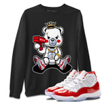 Jordan 11 Cherry Sneaker Match Tees Bad King Baby Bear Sneaker Tees Jordan 11 Cherry Sneaker Release Tees Unisex Shirts