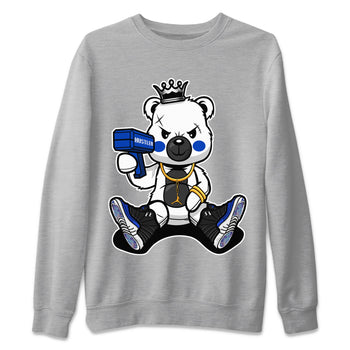 Jordan 12 Hyper Royal Sneaker Match Tees Bad King Baby Bear Sneaker Tees Jordan 12 Hyper Royal Sneaker Release Tees Unisex Shirts