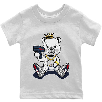 Jordan 4 Midnight Navy Sneaker Match Tees Bad King Baby Bear Sneaker Tees Jordan 4 Midnight Navy Sneaker Release Tees Kids Shirts
