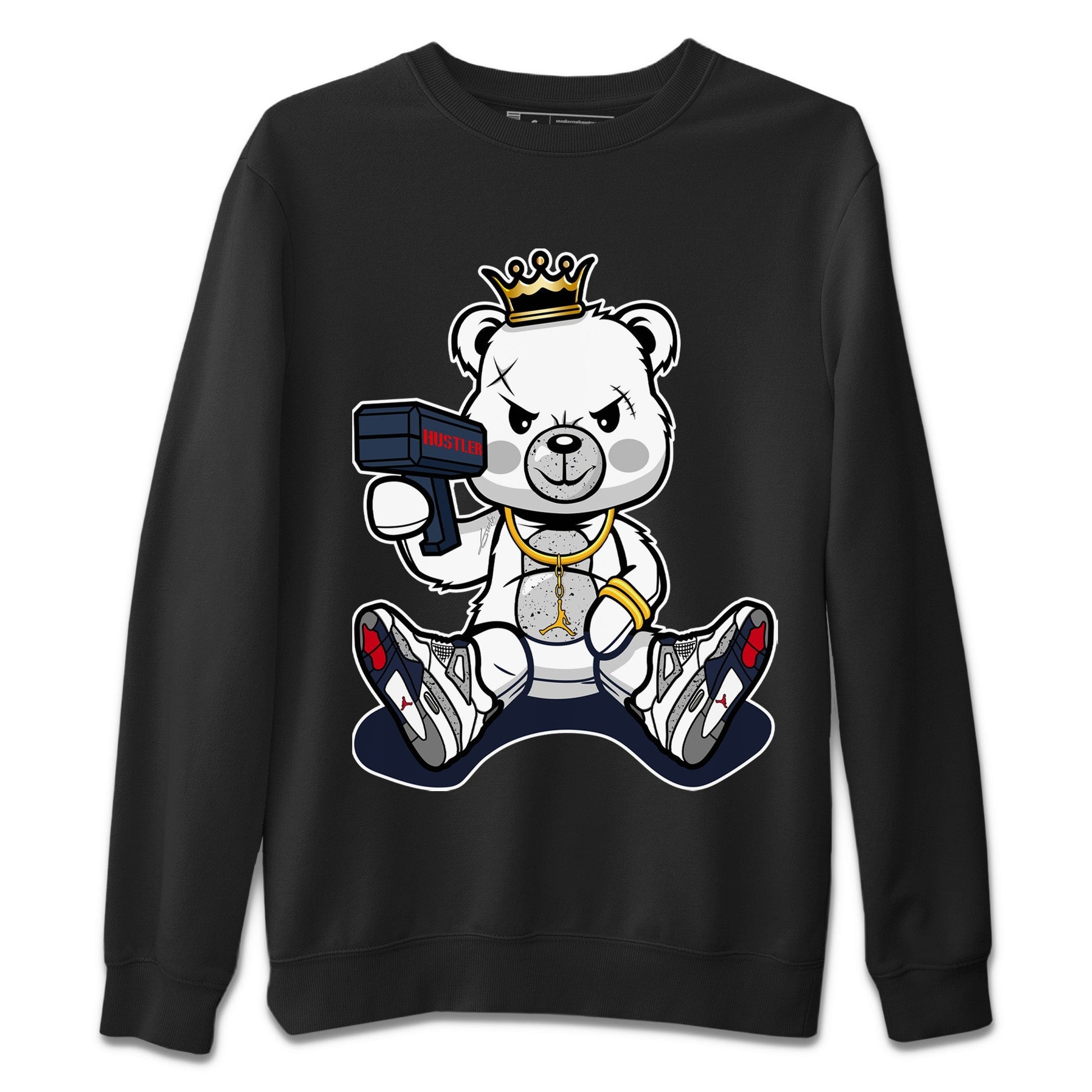 Jordan 4 Midnight Navy Sneaker Match Tees Bad King Baby Bear Sneaker Tees Jordan 4 Midnight Navy Sneaker Release Tees Unisex Shirts