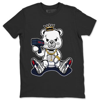 Jordan 4 Midnight Navy Sneaker Match Tees Bad King Baby Bear Sneaker Tees Jordan 4 Midnight Navy Sneaker Release Tees Unisex Shirts