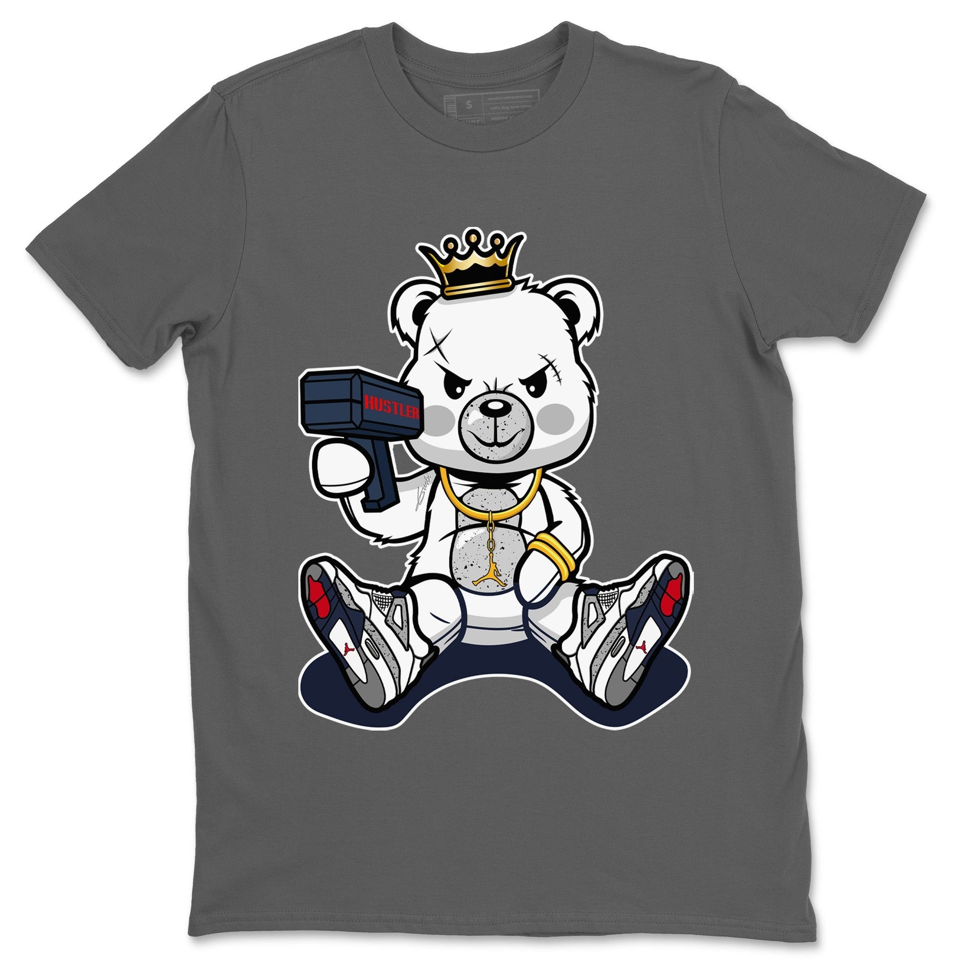 Jordan 4 Midnight Navy Sneaker Match Tees Bad King Baby Bear Sneaker Tees Jordan 4 Midnight Navy Sneaker Release Tees Unisex Shirts