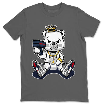 Jordan 4 Midnight Navy Sneaker Match Tees Bad King Baby Bear Sneaker Tees Jordan 4 Midnight Navy Sneaker Release Tees Unisex Shirts