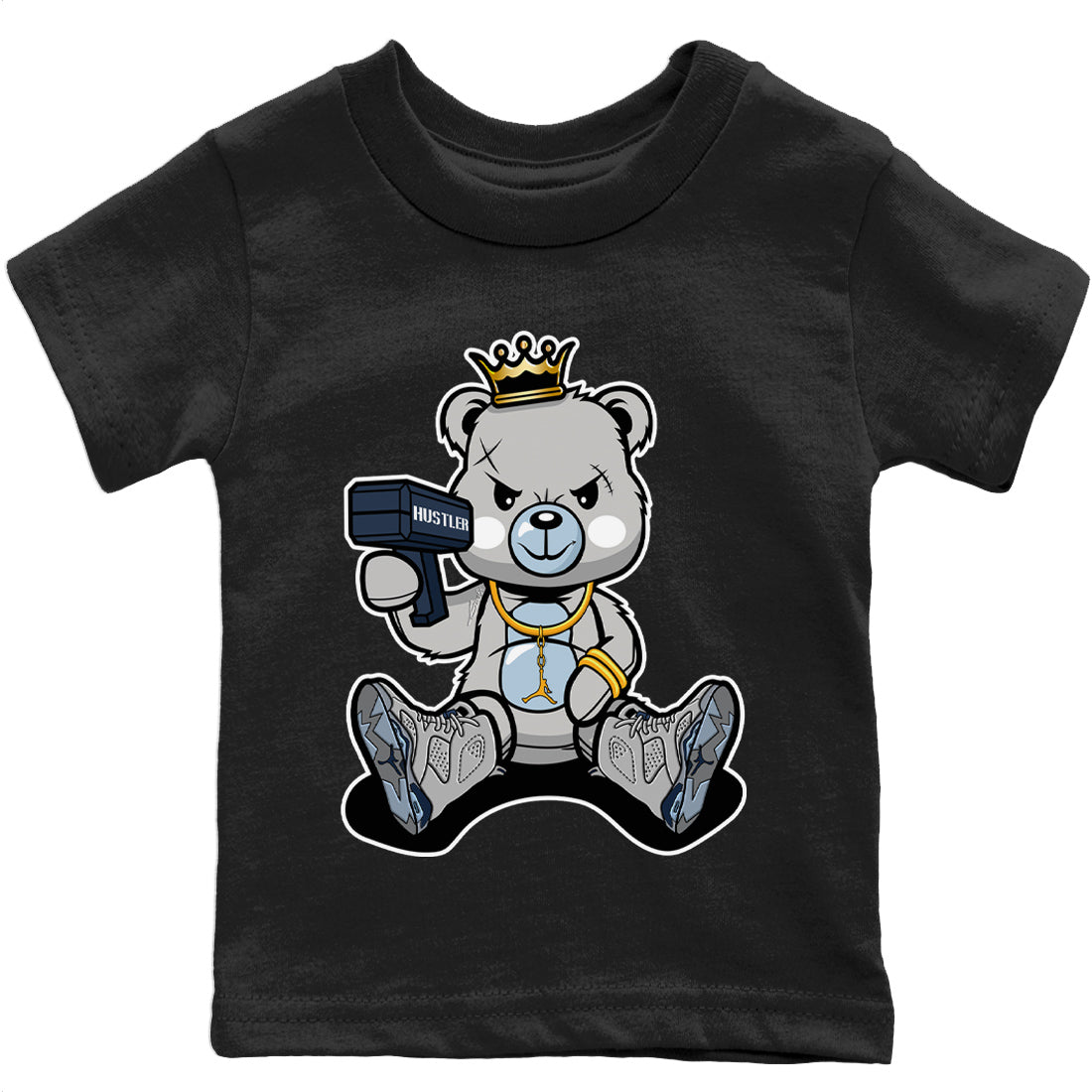 Jordan 6 Georgetown Sneaker Match Tees Bad King Baby Bear Sneaker Tees Jordan 6 Georgetown Sneaker Release Tees Kids Shirts