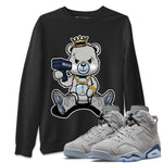 Jordan 6 Georgetown Sneaker Match Tees Bad King Baby Bear Sneaker Tees Jordan 6 Georgetown Sneaker Release Tees Unisex Shirts