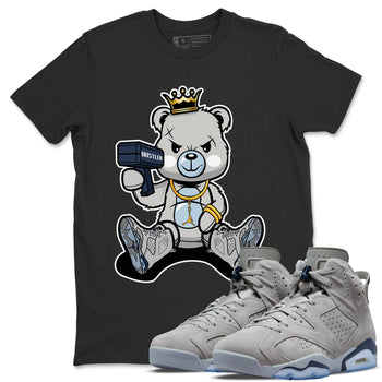 Jordan 6 Georgetown Sneaker Match Tees Bad King Baby Bear Sneaker Tees Jordan 6 Georgetown Sneaker Release Tees Unisex Shirts