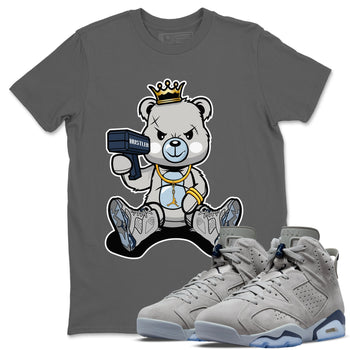 Jordan 6 Georgetown Sneaker Match Tees Bad King Baby Bear Sneaker Tees Jordan 6 Georgetown Sneaker Release Tees Unisex Shirts