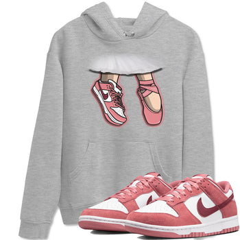 Dunk Valentine's Day shirt to match jordans Ballet Shoes sneaker tees Dunks Valentine's Day SNRT sneaker Release Tees unisex cotton Heather Grey 1 crew neck shirt