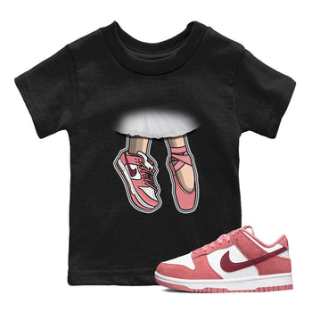 Dunk Valentine's Day shirt to match jordans Ballet Shoes sneaker tees Dunks Valentine's Day SNRT sneaker release tees baby toddler Black 2 cotton Shirt