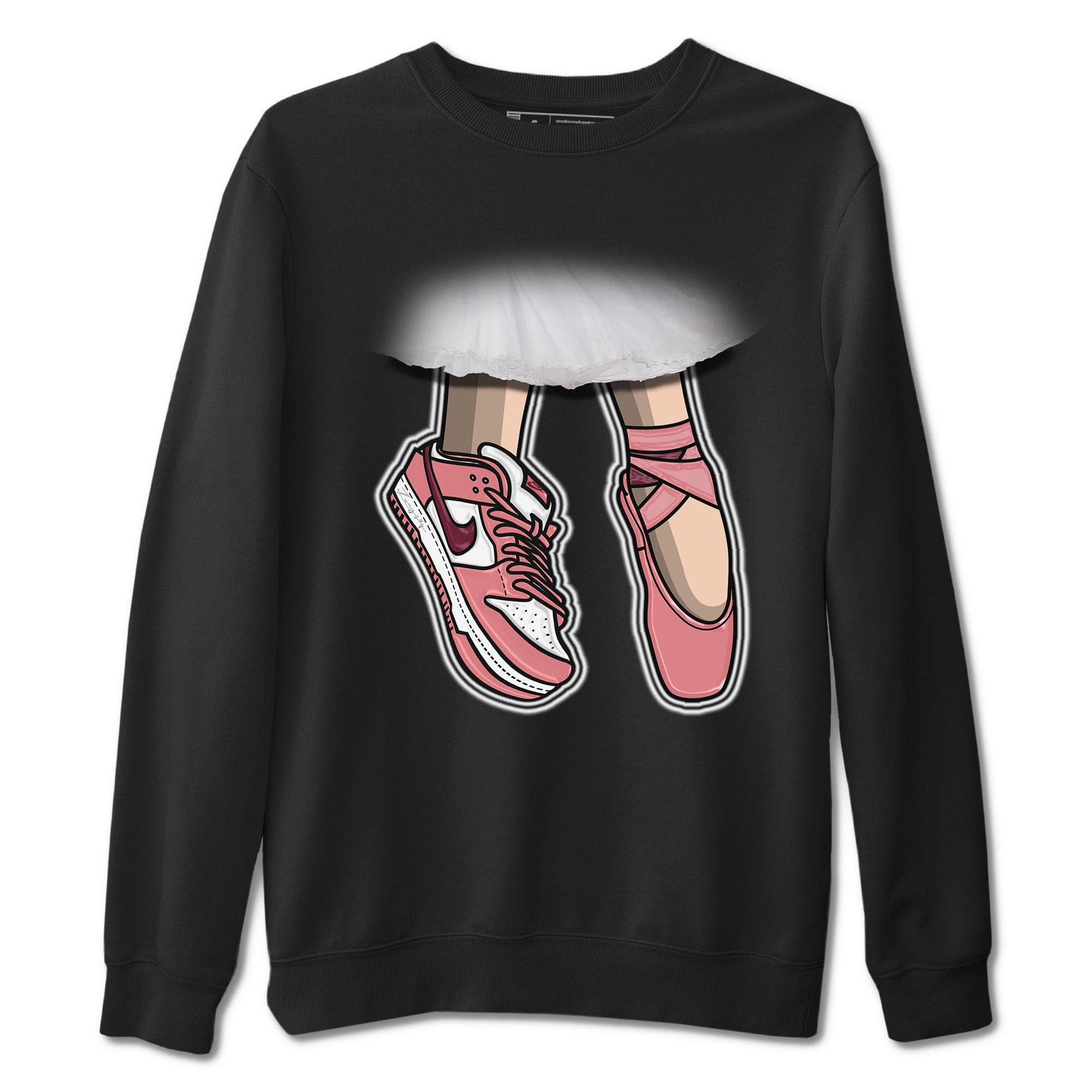 Dunk Valentine's Day shirt to match jordans Ballet Shoes sneaker tees Dunks Valentine's Day SNRT sneaker Release Tees unisex cotton Black 2 crew neck shirt