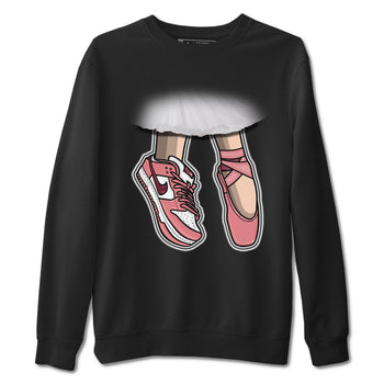 Dunk Valentine's Day shirt to match jordans Ballet Shoes sneaker tees Dunks Valentine's Day SNRT sneaker Release Tees unisex cotton Black 2 crew neck shirt
