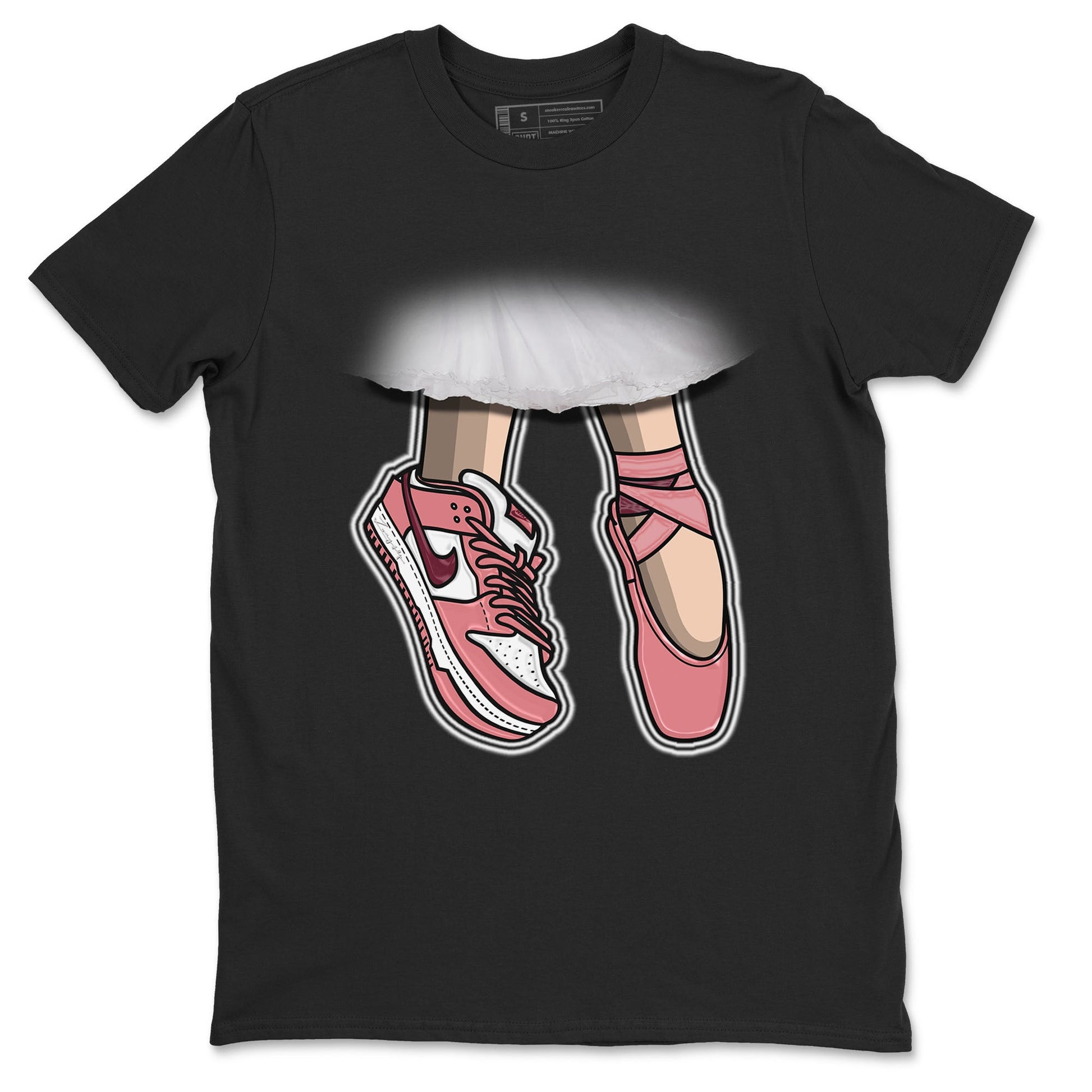 Dunk Valentine's Day shirt to match jordans Ballet Shoes sneaker tees Dunks Valentine's Day SNRT sneaker Release Tees unisex cotton Black 2 crew neck shirt