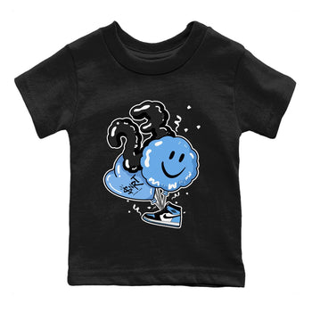 Air Jordan 1 Retro High OG UNC Toe Shirt to match Jordans Balloon Sneaker Tees Air Jordan 1 High OG UNC Toe SNRT Sneaker Release Tees Kids and Baby Tees Black 2